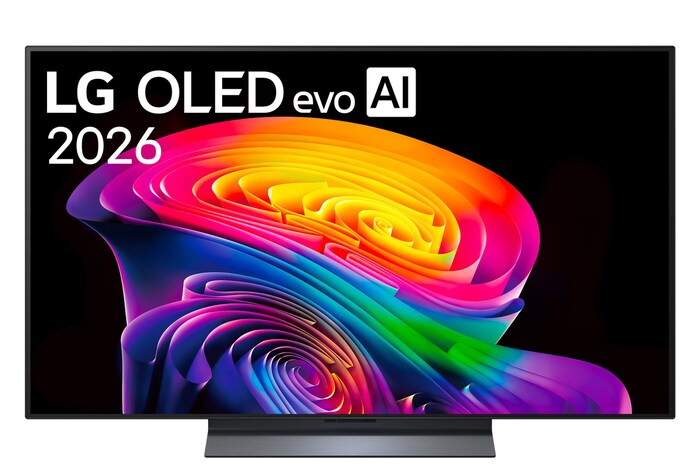 Foto frontale TV OLED48C65LA 2026